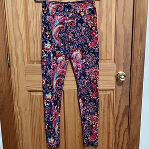 Butter-soft Colorful Paisley Print Leggings